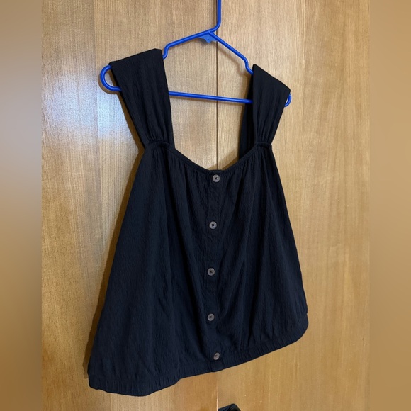 Lane Bryant Black Sleeveless Tank Top 18/20 Decorative Buttons - Picture 5 of 10